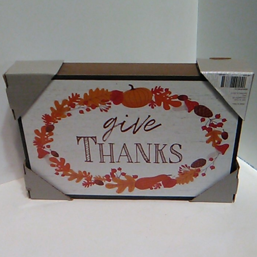 New Fall Reversible Box Sign (Give Thanks)